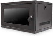 6U 19 Inch Wall Mount Server Rack Cabinet Glass Door 400mm
