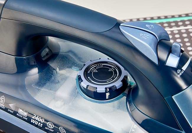 Cordless Steam Iron 2400W Ceramic Soleplate 270ml Tank Charging Base