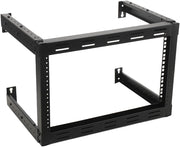 6U Wall Mount Open Frame Network Rack 19 Inch Adjustable Depth