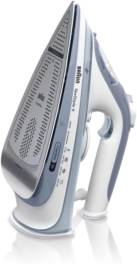 Steam Iron Powerful Ceramic Soleplate Fast Heat Anti Drip