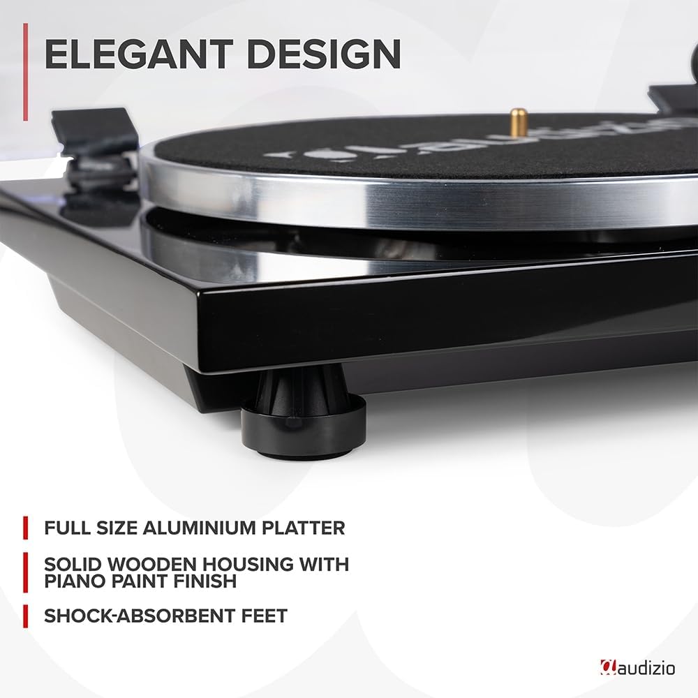 Wireless Bluetooth Vinyl Turntable Hi-Fi Record Player Dual Speed