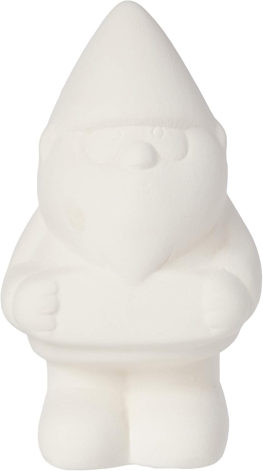 4Pcs Paint Your Own Garden Gnomes Ceramic Kids Craft Kit