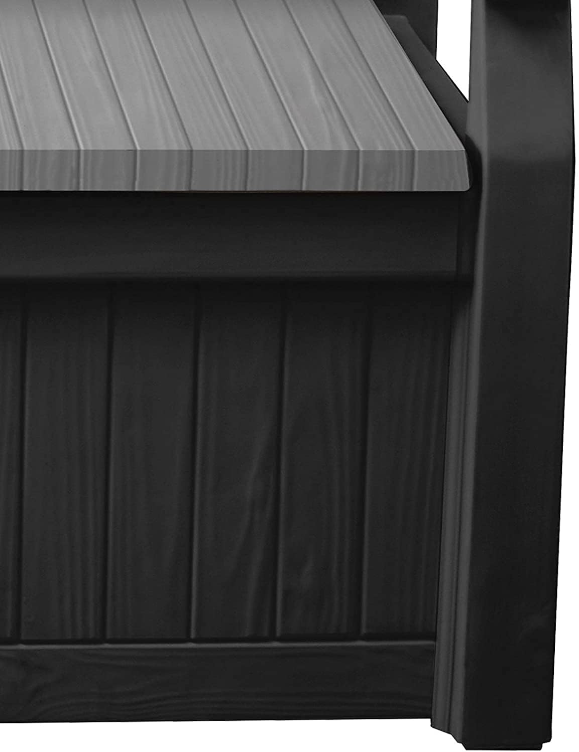 Outdoor Garden Storage Bench 265L Deck Box Patio Seat Grey