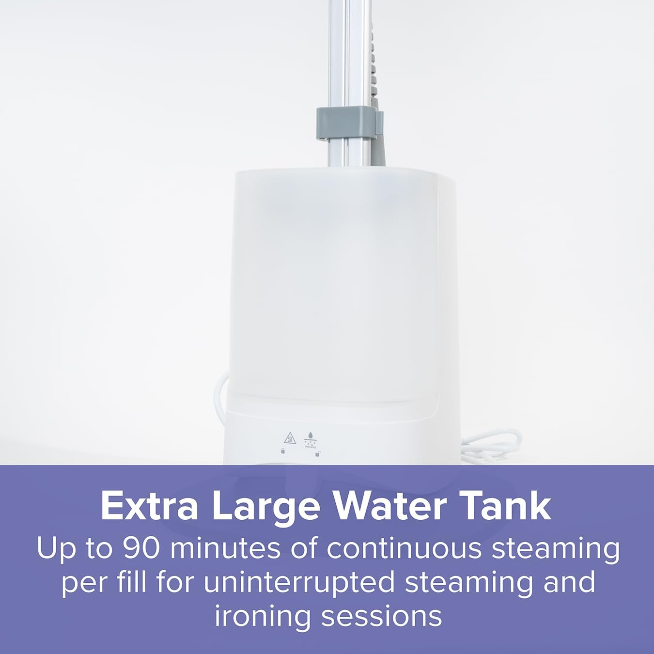 Upright Garment Steamer 1800W 1.8L Tank 6 Modes Board