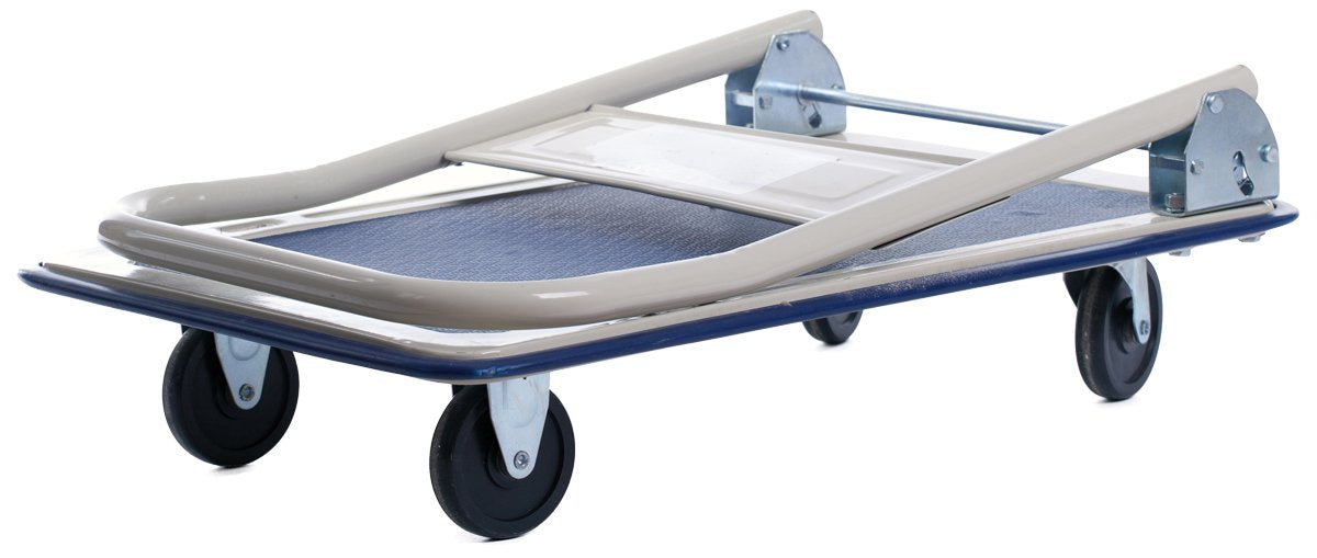 150KG Folding Platform Hand Truck Trolley Cart Flat Bed Non Slip Wheels