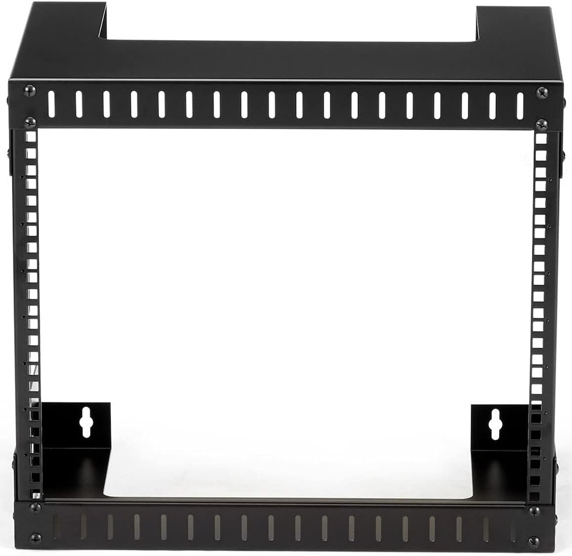 8U 19in Wall Mount Open Frame Network Rack Steel