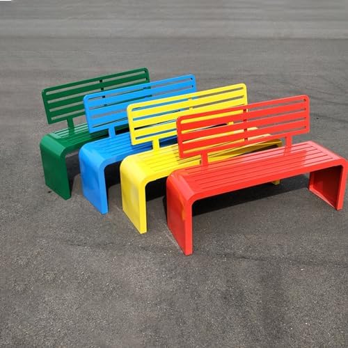 3 Seater Metal Garden Bench Weatherproof Outdoor Park Patio Seat