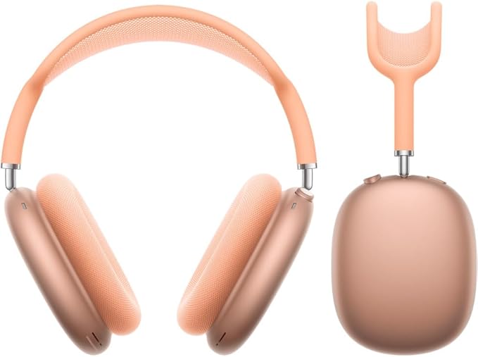 Wireless Over Ear Bluetooth Headphones Active Noise Cancelling Orange