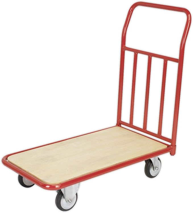 250KG Heavy Duty Platform Truck Trolley Wooden Deck Warehouse Cart