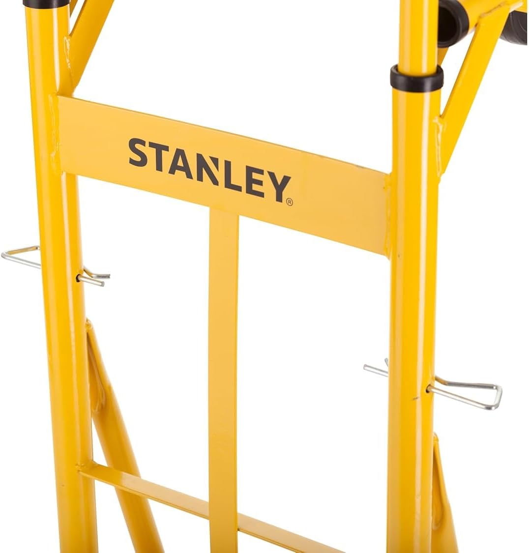 2 In 1 Steel Hand Truck Platform Trolley 200KG Yellow