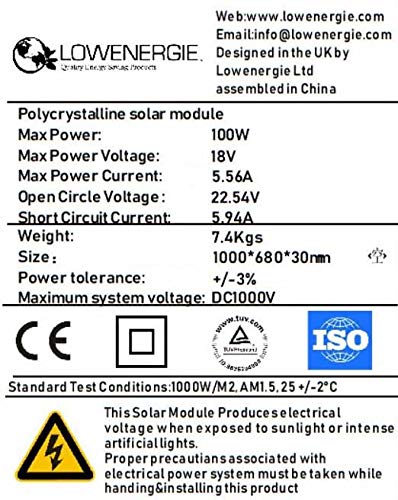 100W Solar Lighting Kit Shed Garage Off Grid 4 Floodlights