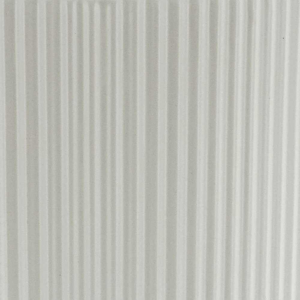Ceramic Plant Pots Set of 3 White Fluted Planters 15 20 25cm