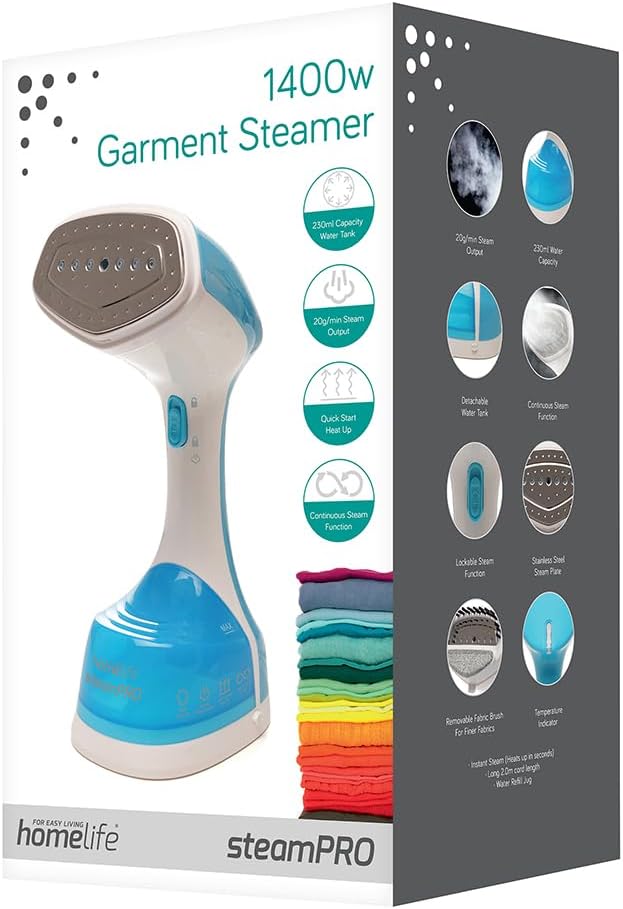 Handheld Garment Steamer 1400W Fast Heat Wrinkle Remover 230ml