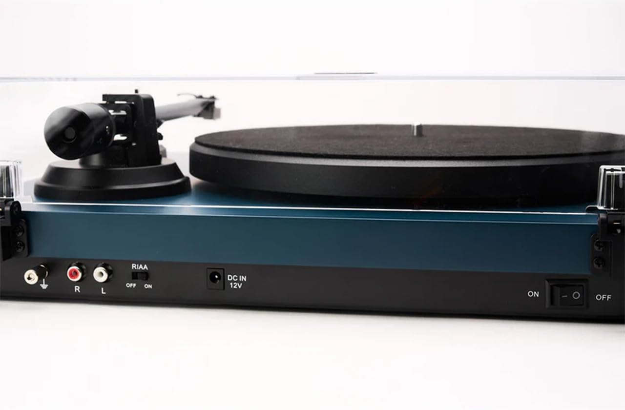 Atlantic Blue Turntable With Built In Phono Preamp