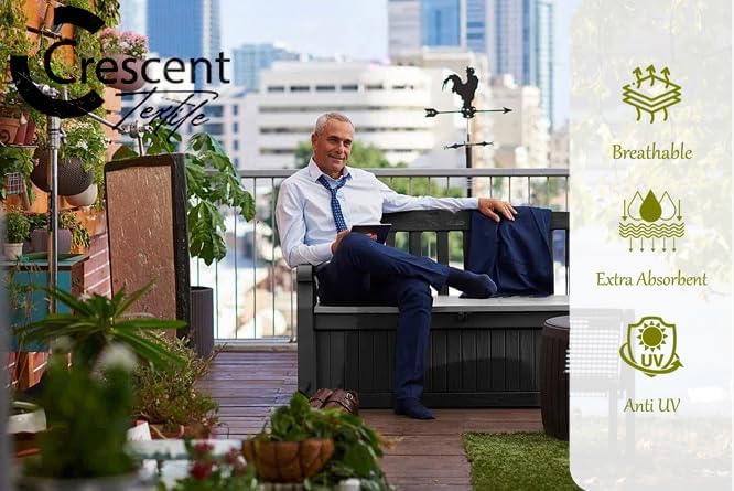 Garden Bench Cushion 128x50x5cm Water Resistant Seat Pad Patio Bench