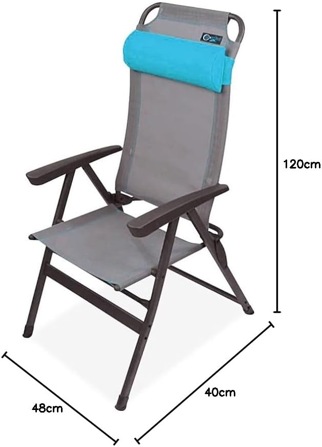 Portable Lightweight Camping Chair Foldable Blue