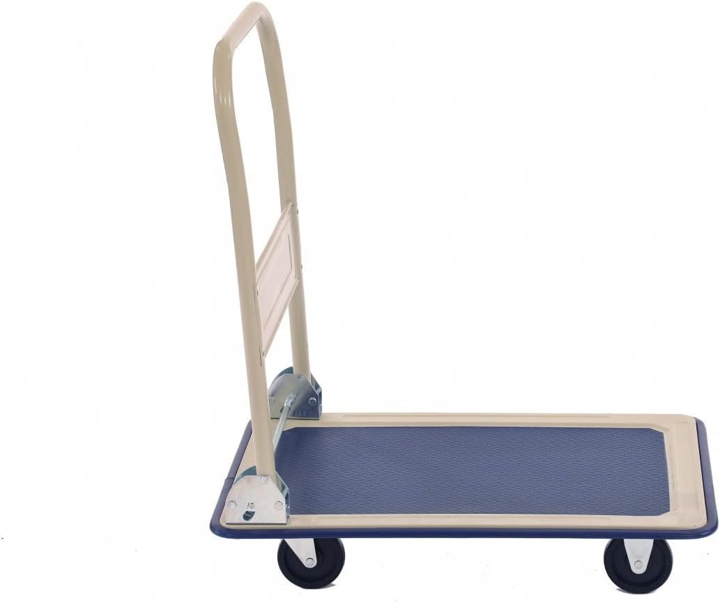 Heavy Duty Platform Hand Truck Trolley 150KG Steel Blue