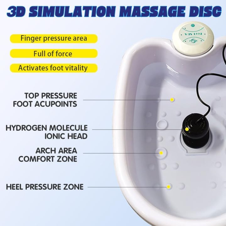 Ionic Foot Spa 2.0 Detox Bath Machine Rollers Sleep Relax