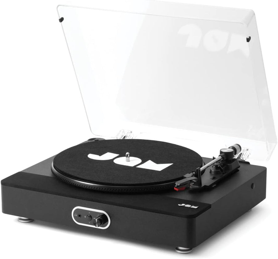 Bluetooth Turntable With Built In Speakers 3 Speed Bamboo