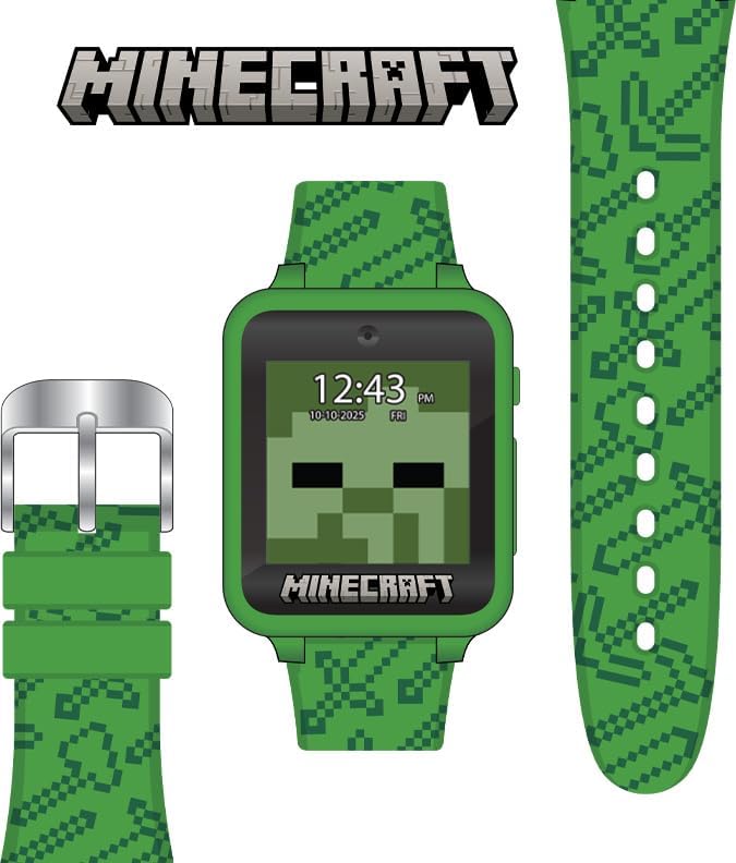 Kids Green Smart Watch Camera Games Step Tracker