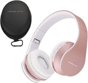 Bluetooth Over Ear Headphones Foldable Wireless Mic Case