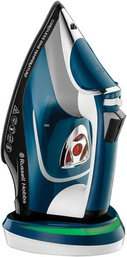 Cordless Steam Iron 2600W Ceramic Soleplate One Temp Auto Shut Off Anti Drip