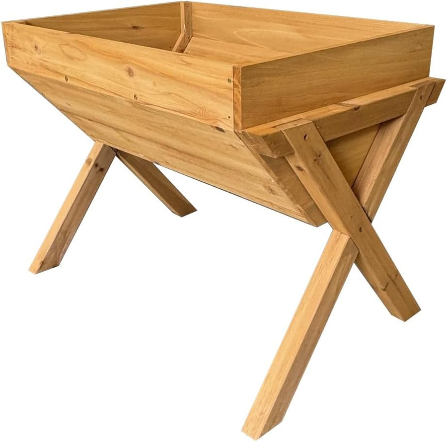 75cm Wooden Raised Garden Bed Vegetable Planter with Liner