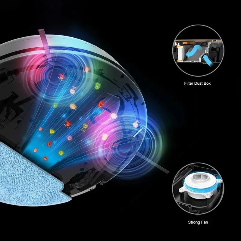 Robot Vacuum 4000Pa Smart Mapping WiFi App Long Runtime Clean