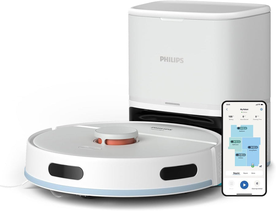 Robot Vacuum Mop 2700Pa Laser Mapping Auto Empty 70 Days App