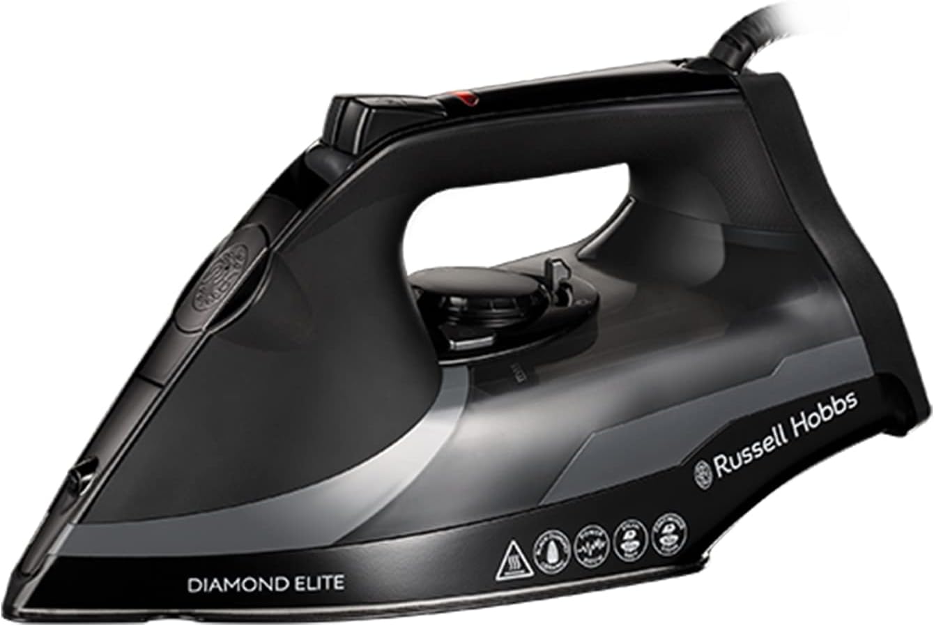 3100W Steam Iron 220g Steam Shot Diamond Ceramic Soleplate 350ml Tank