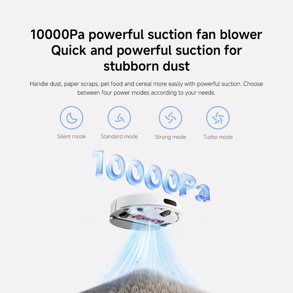 Robot Vacuum Mop 10000Pa Self Empty LiDAR Mapping App Control