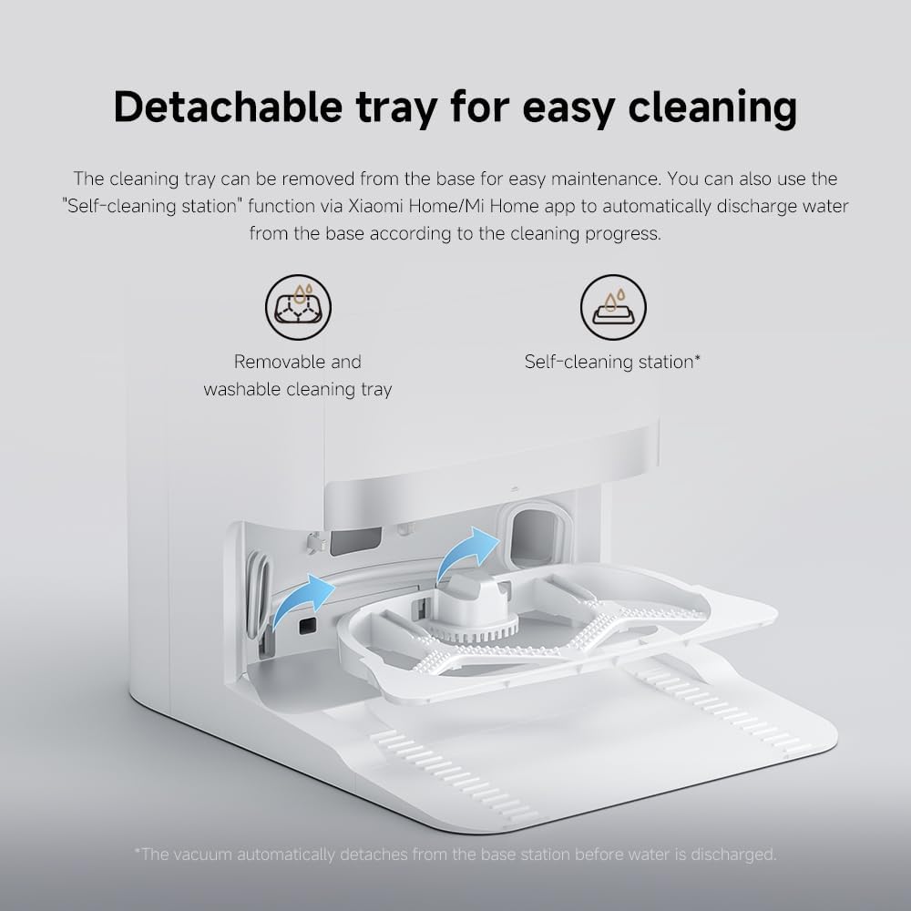 Robot Vacuum Mop Self Empty 6000Pa LiDAR Auto Wash Smart Clean