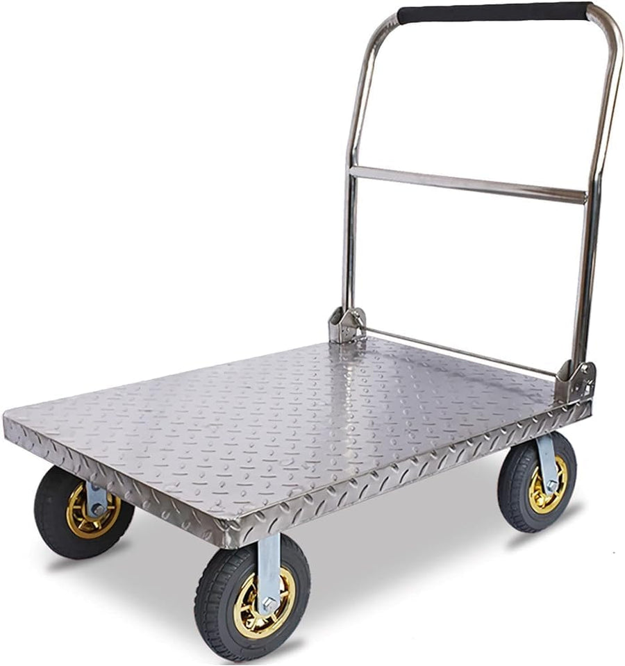 Heavy Duty Stainless Steel Platform Truck Dolly Foldable