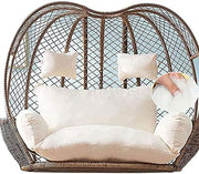 Double Egg Chair Cushion Waterproof 2 Seater Head Pillow