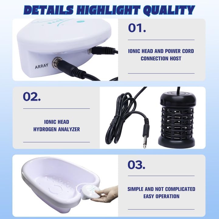 Ionic Foot Spa 2.0 Detox Bath Machine Rollers Sleep Relax