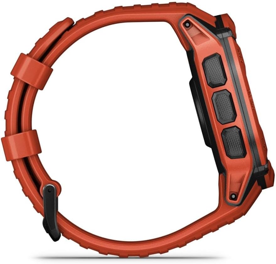 Solar GPS Smart Watch 50mm Rugged Outdoor Red