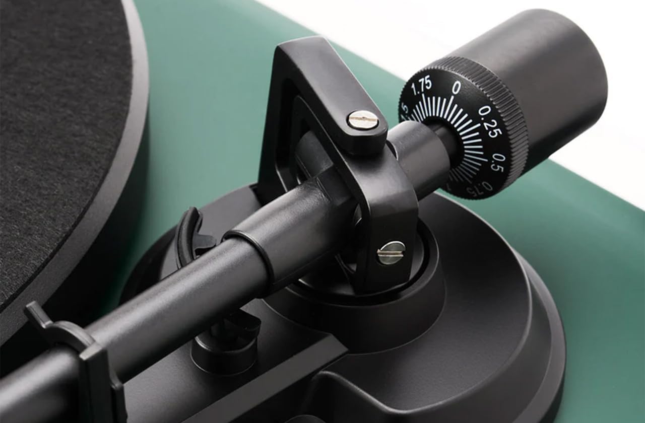 Pine Green Turntable With Built In Phono Preamp
