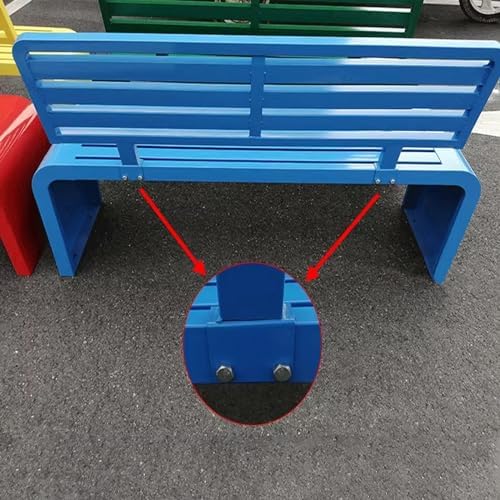 3 Seater Metal Garden Bench Weatherproof Outdoor Park Patio Seat