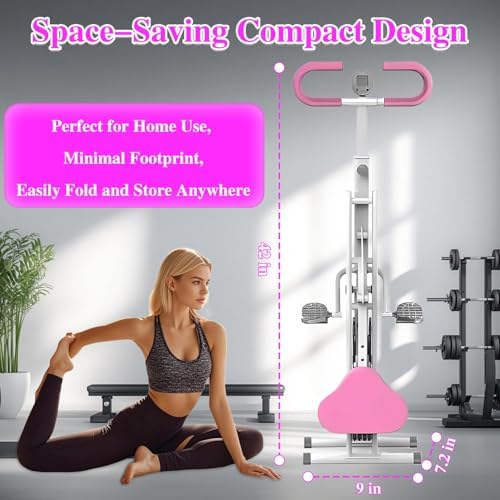2 in 1 Squat Machine Row Trainer Foldable Home Gym Glutes Legs Core