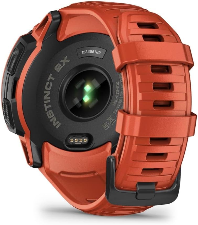 Solar GPS Smart Watch 50mm Rugged Outdoor Red