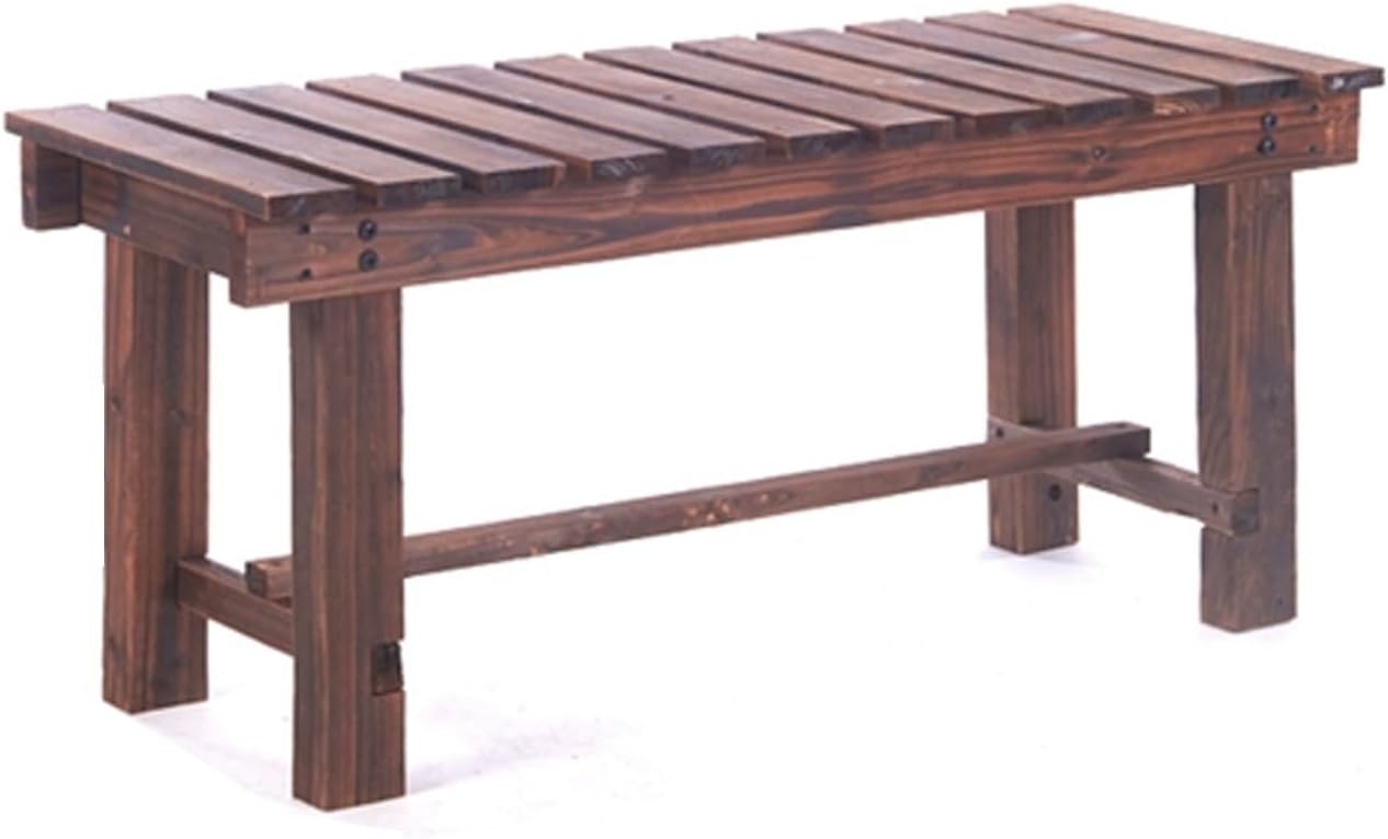 2 Seater Cedar Wood Garden Bench Patio Balcony Deck Outdoor Seat 90cm