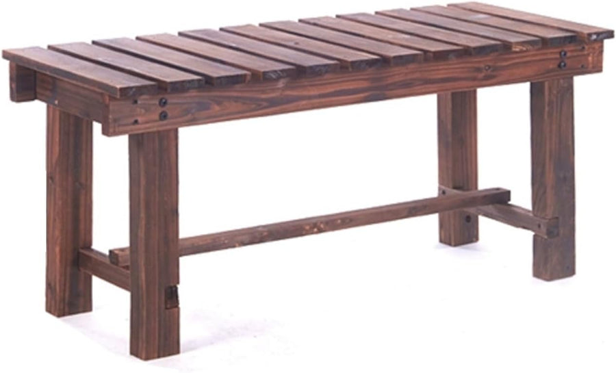 2 Seater Cedar Wood Garden Bench Patio Balcony Deck Outdoor Seat 90cm