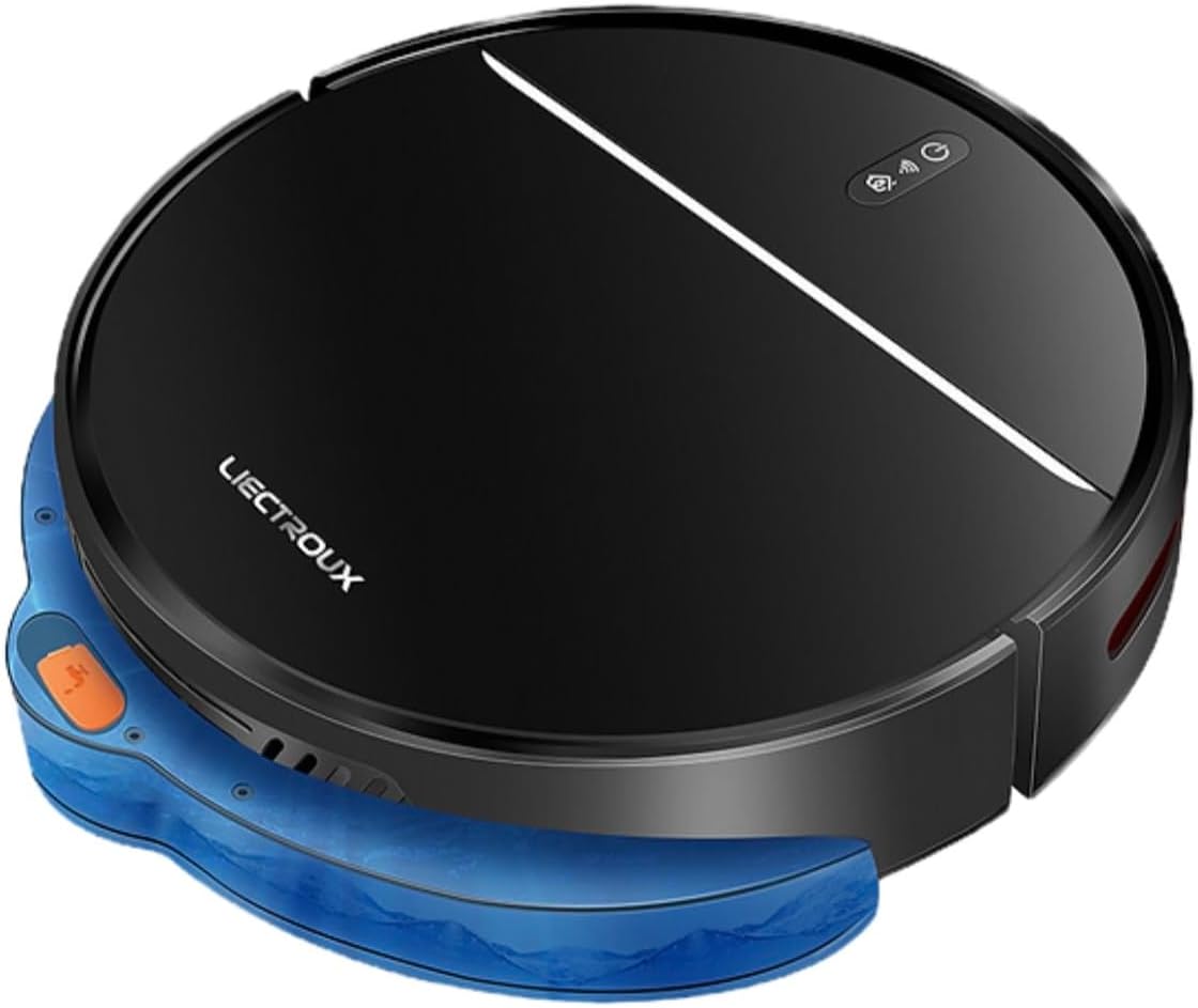 Robot Vacuum Mop 2500Pa WiFi App Smart Auto Clean HEPA Filter