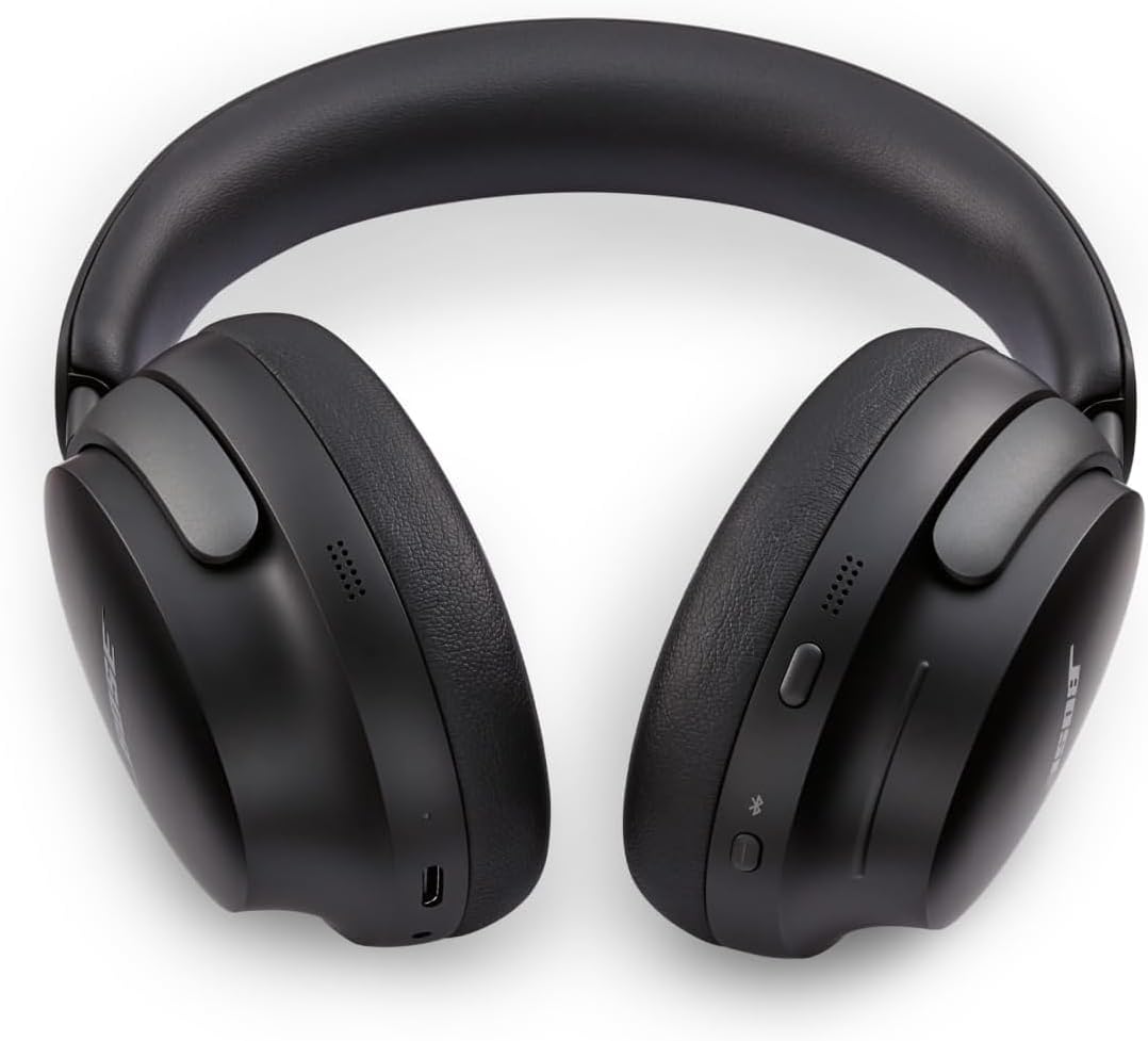 Wireless Noise Cancelling Over Ear Headphones Spatial Audio 24Hr Black