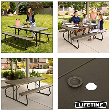 6FT Outdoor Picnic Table Bench Set Heavy Duty Garden Dining