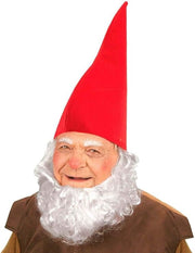 Red Gnome Hat Costume Elf Fairy Tale Christmas Party Cosplay