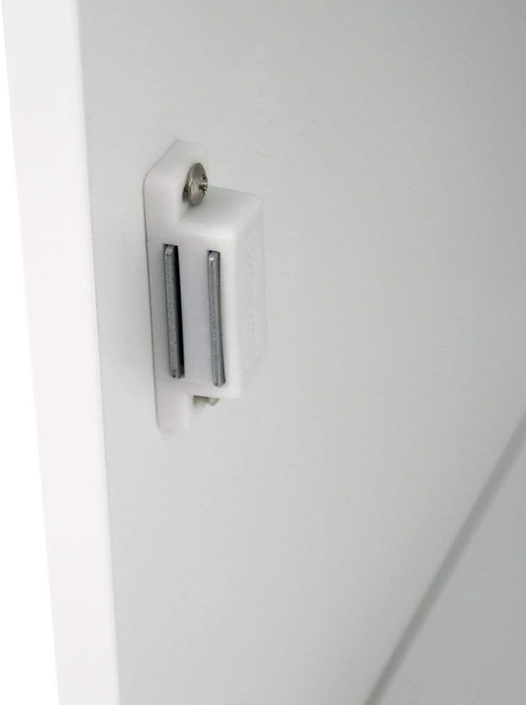 Tall Bathroom Storage Cabinet White Shutter Door Unit