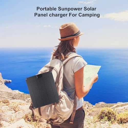 15W Solar Panel 12V USB Portable Charger Waterproof Flexible