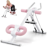 Adjustable Ab Machine Foldable Core Trainer w/ LED Monitor 440lb
