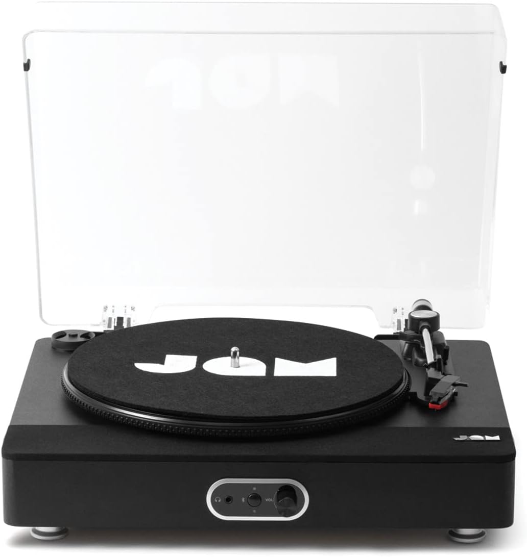 Bluetooth Turntable With Built In Speakers 3 Speed Bamboo